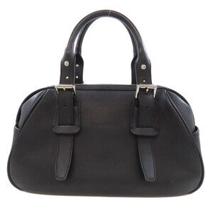 BURBERRY Black Leather Bag